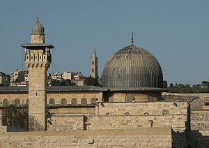 Kubah hijau Masjid Aqsa