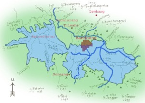 Peta danau Bandung